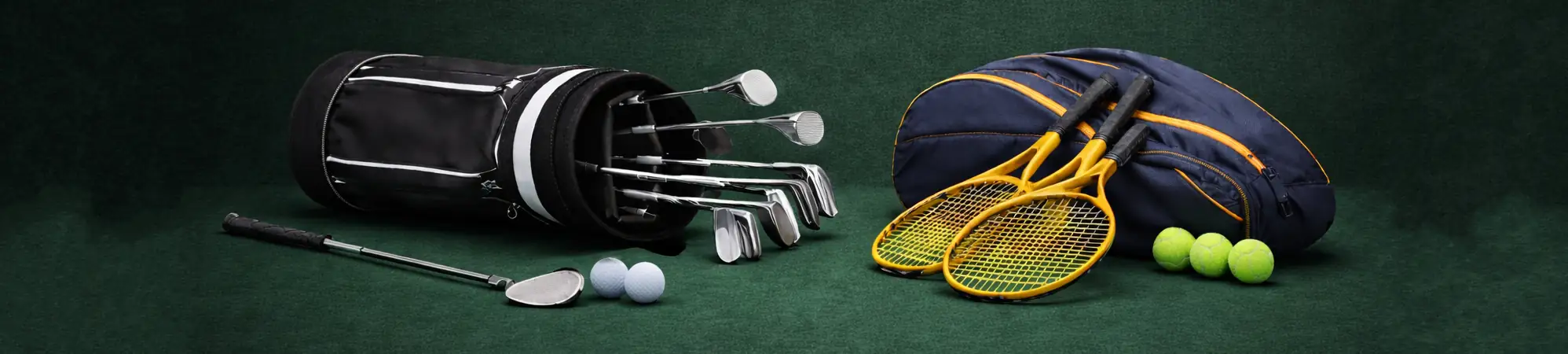 Premium golf and tennis equipment